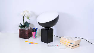 2732-05 Pod pöytä-/ lattiavalaisin, musta, Design by Grönlund - Pöytävalaisimet - 185234 - 2