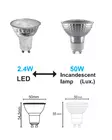 R09285 2,4W GU10 4000K 400lumen, mAntra - Led-lamput - 002934 - 2