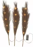 581-57 valkoinen/ 581-58 ruskea Plumes koristehöyhenoksa led-valoilla, Star Trading - Muut - 004794 - 2