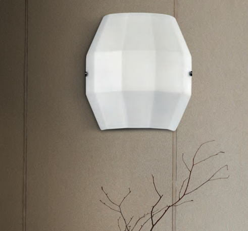 16/3579 City - seinävalaisin, valkoinen lasi, E27, ACB, Luxpop, Sähkösoppi - Seinävalaisimet - 181434 - 1