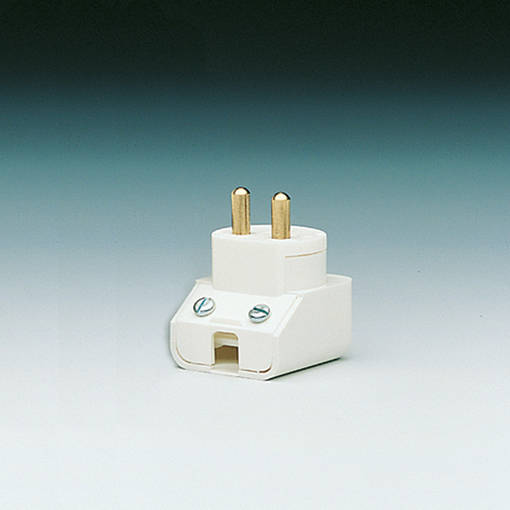 Avattava, maadoitettu valaisinpistotulppa, valkoinen - Sähkötarvikkeet - 010244 - 1