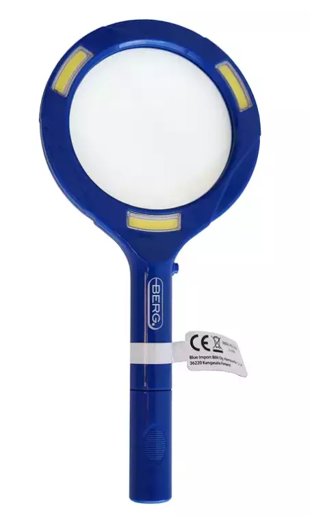 6604 Berg suurennuslasi led-valolla, paristokäyttöinen - Taskulamput ja paristovalaisimet - 185464 - 1