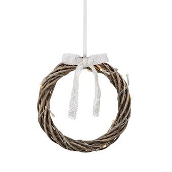 25cm oksakranssi harmaa - Kranssit ja tähdet - 100254 - 1