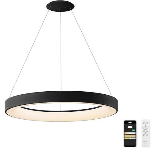 8571 Niseko II 65cm riippuvalaisin kaukosäätimellä, musta, mAntra, e.litevalaisimet.fi - Riippuvat valaisimet - 184234 - 1