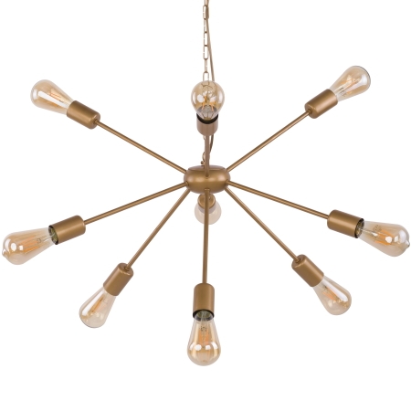 9130 Rod - riippuvalaisin, matta kulta, 9 x E27, E.litevalaisimet - Riippuvat valaisimet - 183294 - 1