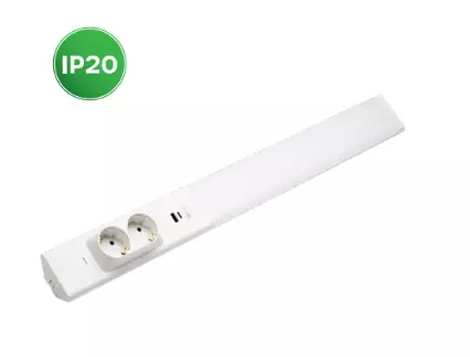 9924 18W led työpistevalaisin pistorasioilla ja USB -liitännällä, LED energie - Välitilan valaisimet - 003514 - 1