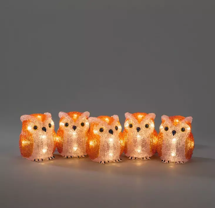 6135-103 Pienet pöllöt - valosarjasetti, ulos tai sisälle, Konstsmide - Valosarjat ulos - 004754 - 1