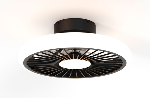 8232 Turbo -tuuletinvalaisin 51,2cm musta, Design José Ignacio Ballester, Mantra, E.litevalaisimet - Tuulettimet - 006934 - 1