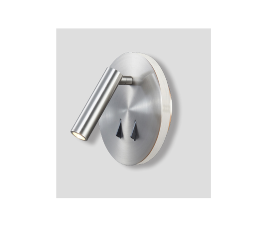 6081 Cayman - seinävalaisin, harjattu teräs, kohdevalaisin, yleisvalaisin, 3+6W led, Mantra, E.litevalaisimet - Seinävalaisimet - 008024 - 1