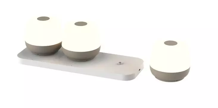 9713618 MoveGlow 3-valaisimen setti, ladattava, IP44 - Pöytävalaisimet - 009054 - 1