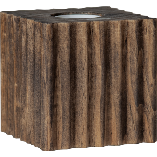 298-35 Box kuutiojalka pähkinäpuu, E27, ilman lamppua, StarTrading, noortrade - Pöytävalaisimet - 009964 - 1