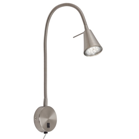 2082-012 Tusa - seinävalaisin harjattu teräs, GU10 5W led, Brilo, E.litevalaisimet - Seinävalaisimet - 183404 - 1