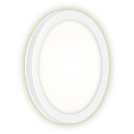 3008-016 Düsseldorf - plafondi 21cm taustavalolla, valkoinen, IP44 8W 1200lumen 4000K, Briloner, E.litevalaisimet - Seinä- ja kattovalaisimet - 183614 - 1