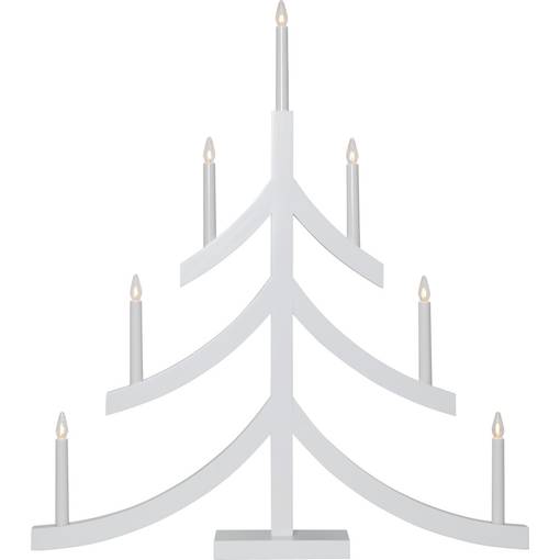 SR-645-20 Pagod kuusi 7-haarainen kynttelikkö valkoinen, Star Trading, Noortrade Oy - Kyntteliköt ja kynttilät - 184794 - 1