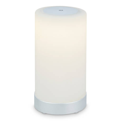 7448-014 Lama ladattava pöytävalaisin, hopea, 3W IP44, Briloner, e.litevalaisimet - Terassivalaisimet - 185214 - 1