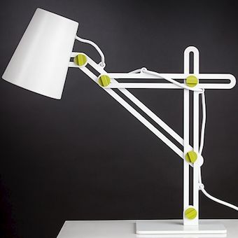 3614 Mantra Looker Lime -pöytävalaisin, valkoinen, lime, E27, E.lite - Pöytävalaisimet - 013894 - 1