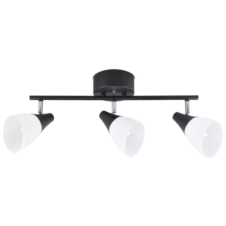 K56812-3 Orion 3-osainen kattospotti musta ja valkoinen, Sessak - Plafondit - 007704 - 1