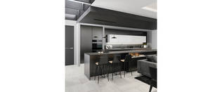 7475 Orion 3-osainen riippuvalaisin, musta / antiikkimessinki, Designer Hugo Tejada, Mantra, E.litevalaisimet - Riippuvat valaisimet - 184245 - 2