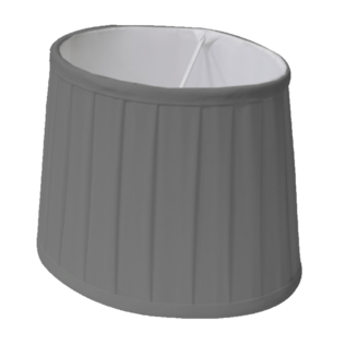 8381230-4500 Venice oval varjostin, puuvilla harmaa, 23cm, By Rydéns, Sessak - Kankaiset varjostimet ja muut kuin lasi - 002385 - 1