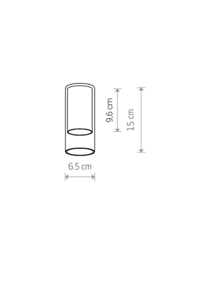 8545 Cameleon Cylinder S varjostin valkoinen/lasi 6,5cm, Nowodvorski, E.litevalaisimet - Cameleon System mallisto - 001225 - 2