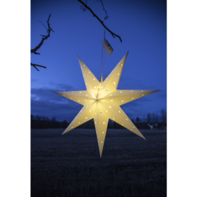 505-01 Alice - tähti ulkokäyttöön, paristokäyttöinen, valkoinen, 60 cm, led, Star Trading, Noortrade - Kranssit ja tähdet - 007675 - 2