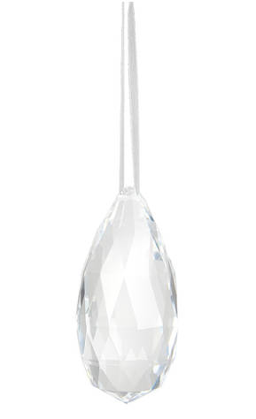 7593 Iso lasikristalliriipus 9cm x 4cm, Weiste - Sisustustuotteet ja astiat - 182775 - 1