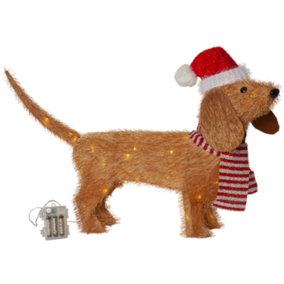 857-43 Tecidy koira 42cm, led valolla, paristokäyttöinen, StarTrading, noortrade - Muut - 185265 - 1