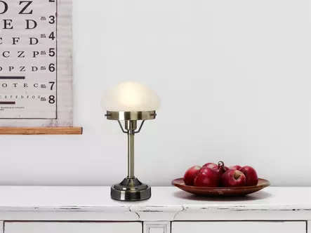 B106XAV Mini Strindberg pöytävalaisin, matta lasi, antiikkimessinki - Pöytävalaisimet - 185515 - 2