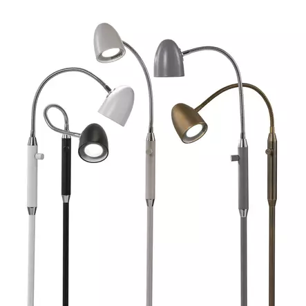 G 850/05 Koster - lattiavalaisin, valkoinen, himmennettävä, GU10, AH-Belysning - Lattiavalaisimet - 101185 - 2