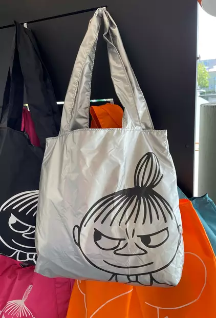 M76602 Muumi eko - kassi Small, hopea, Pikku Myy, Moomin eco carrybag silver Small, Showroom Finland - Tekstiilit ja asusteet - 009835 - 2