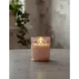 061-46 Flamme Romb pöytäkynttilä 10cm roosa, StarTrading, noortrade - Kyntteliköt ja kynttilät - 007055 - 12