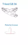 1450836 musta/ 1450936 valkoinen GB36 T-kappale Global Track virtakiskoon - Sähkötarvikkeet - 012395 - 4