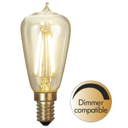 352-75 Koriste led filament, soft glow, E14, 1,7W, 120 lumen, 2200K, himmennettävä, StarTrading, Noortrade - Led-lamput - 100645 - 1