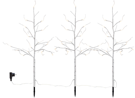 860-82 Tobby 3 - koivua, led, 75cm, valkoinen, Star Trading, Noortrade - Valosarjat ulos - 101375 - 1