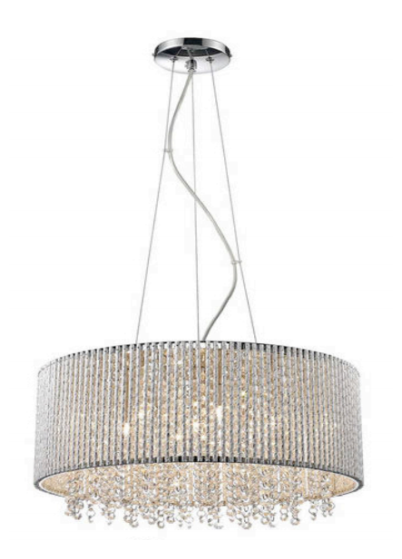 10317-06 Firenze - riippuvalaisin 50cm, kristalli, kromi, 7xG9, Focus Light - Riippuvat valaisimet - 009135 - 1