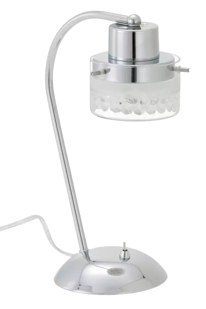 7293-018 Puro - pöytävalaisin, kromi, kristalli, 5W led 400lumen 3000K, Briloner, E.litevalaisimet - Pöytävalaisimet - 182555 - 1