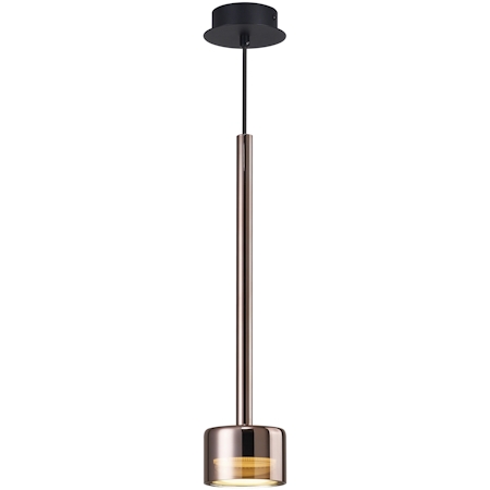 7877 Tonic riippuvalaisin, musta / kuparilasi, mAntra, e.litevalaisimet - Riippuvat valaisimet - 007745 - 1