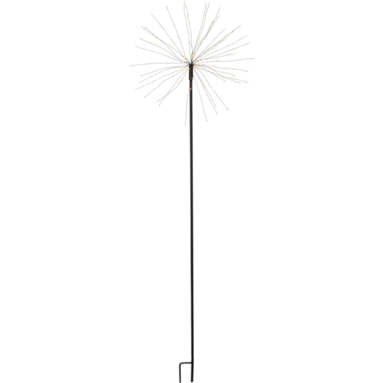 860-33 Firework - ulkokoriste, 160 kpl lämminvalkoista lediä, musta runko, Star Trading, Noortrade - Valosarjat ulos - 182125 - 1