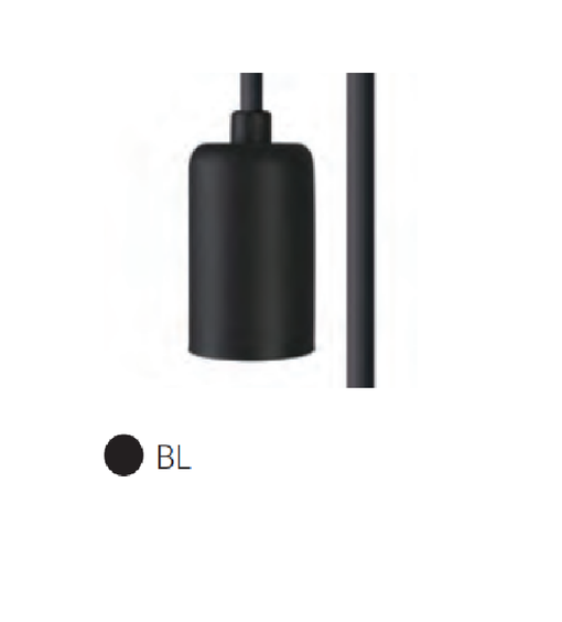 8667 Cameleon Cable -kaapeli E27 musta 2,5 m, Nowodvorski, E.litevalaisimet - Cameleon System mallisto - 185035 - 1