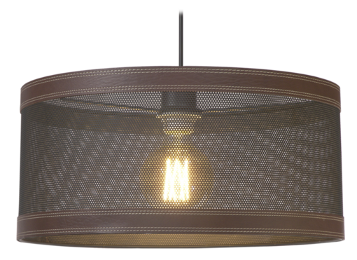 K38817-1MU Valerie riippuvalaisin, musta/ruskea nahka, Sessak - Riippuvat valaisimet - 181985 - 1