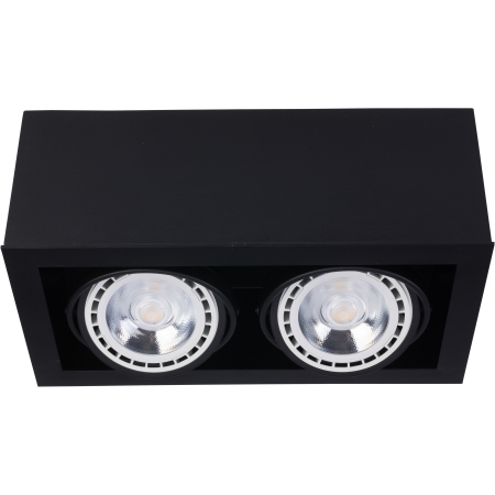9470 Box kattovalaisin, musta, 2xGU10 ES111, E.litevalaisimet - Plafondit - 001185 - 1