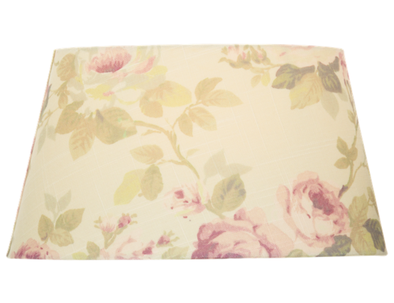 84832-032 Olivia varjostin, beige-roosa ruusu, ovaali 30cm, E27/E14 kantakiinnitys, Aneta - Kankaiset varjostimet ja muut kuin lasi - 007235 - 1