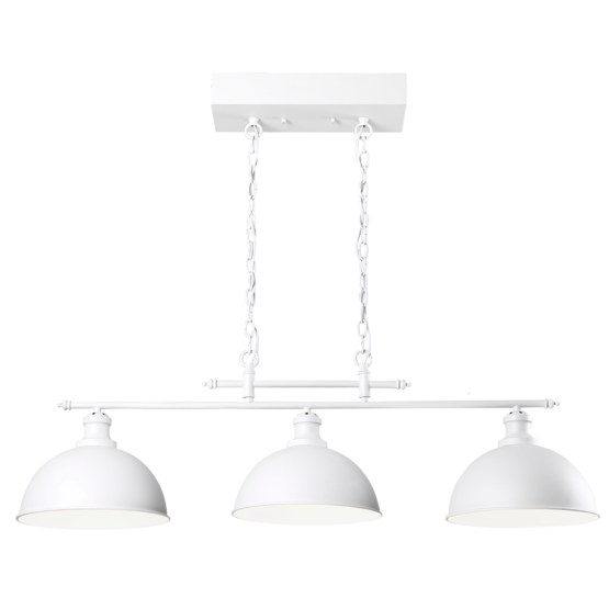K28610-3V Bell 3-osainen biljardivalaisin, valkoinen, 3xE27, Sessak - Riippuvat valaisimet - 010635 - 1
