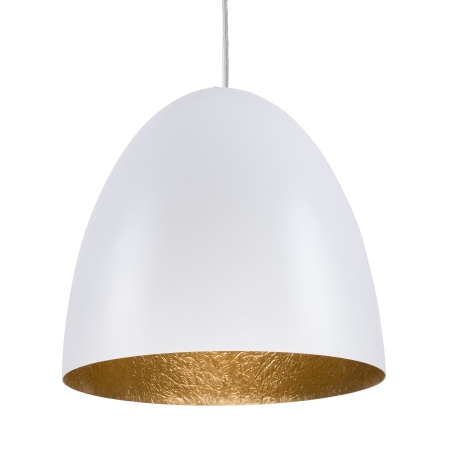 9021 Egg - riippuvalaisin 39cm, valkoinen / kulta, E27, E.litevalaisimet - Riippuvat valaisimet - 182455 - 1