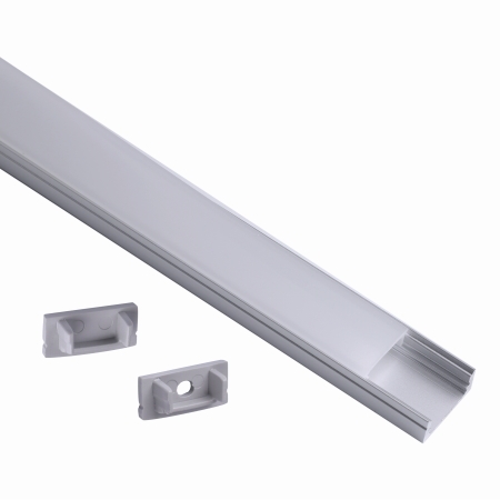 7383 Tiras profiili M-koko led-nauhalle 2m, alumiini, Mantra, E.litevalaisimet - Led-listat - 183685 - 1