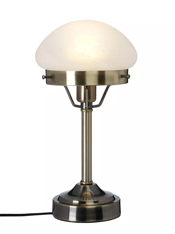 B106XAV Mini Strindberg pöytävalaisin, matta lasi, antiikkimessinki - Pöytävalaisimet - 185515 - 1