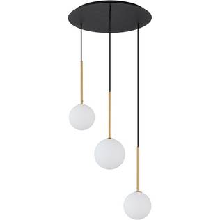 10304 Karo 3-osainen kattovalaisin, musta / kulta, Nowodvorski, e.litevalaisimet - Riippuvat valaisimet - 185146 - 1