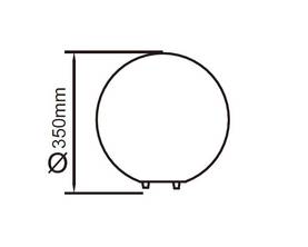 1388 Otros - pöytä- / lattiavalaisin, 35cm, IP65, E27, valkoinen, polyeteeni, liitosjohdolla, Mantra, E.lite - Terassivalaisimet - 181186 - 2