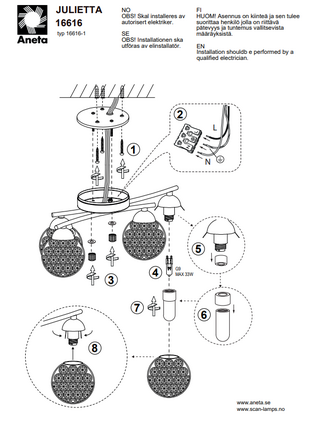 16616-20 Julietta - kristalliplafondi, IP44, Aneta - Plafondit - 181696 - 3