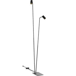 7718 Mono 2-osainen lattiavalaisin musta/kulta, Nowodvorski, E.litevalaisimet - Lattiavalaisimet - 185016 - 2